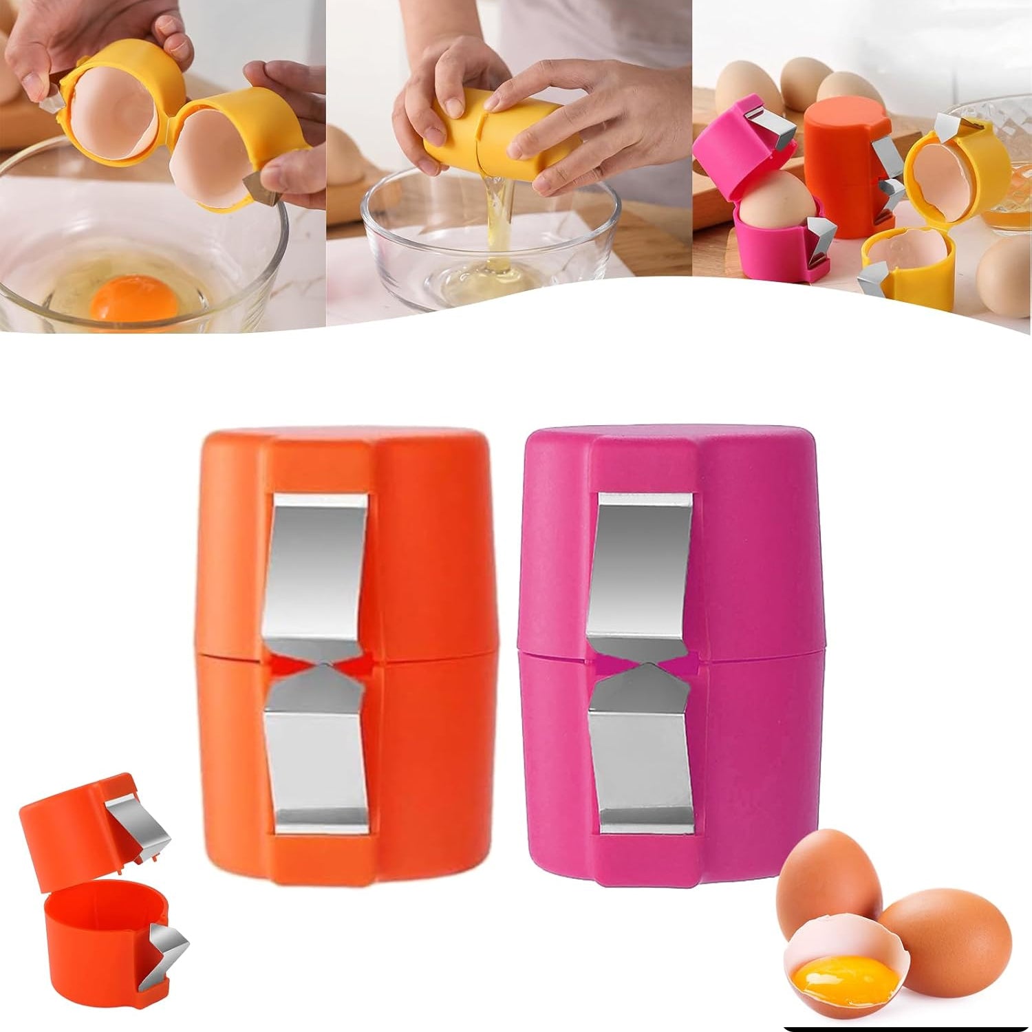 Egg Shell Opener Egg Cracker Tool For Raw Eggs Handheld (1 Pc) Egg Shell Opener Egg Cracker Tool For Raw Eggs Handheld (1 Pc)